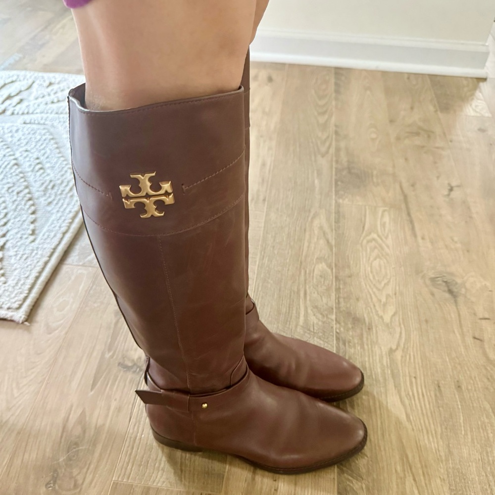 Tory Burch Brown Knee High Boots